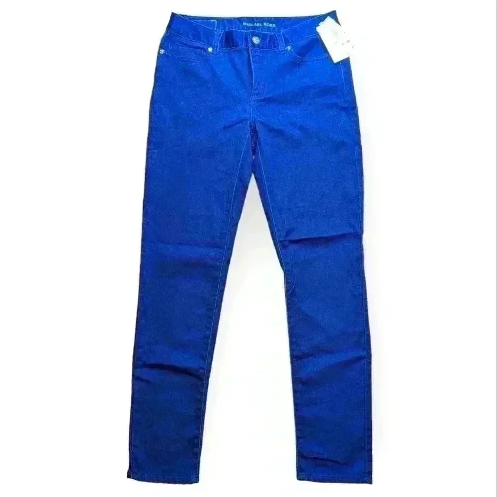 NWT Michael Kors STELLAR WASH skinny jeans blue Size 4